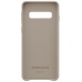 Nugarėlė G973 Samsung Galaxy S10 Leather Cover Grey